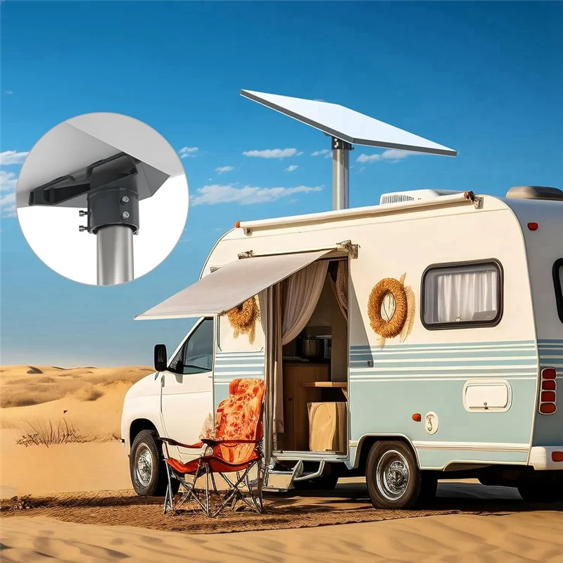 

For Starlink Gen 3 Pipe Adapter Starlink Dish Mount Pole Adapter V3 Pipe Adapter For V3 Starlink Dish Kickstand-ABQA