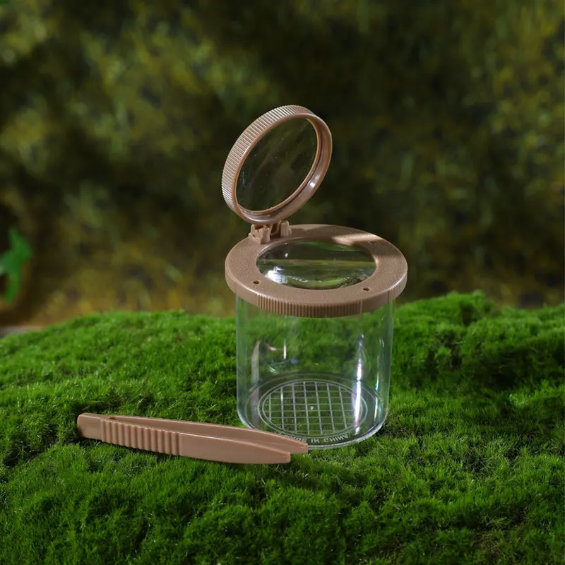 Tarro de observación de insectos, caja de observación, colección de alimentación, red de captura de mariposa, lupa, juego de aventura, juguetes para niños al aire libre