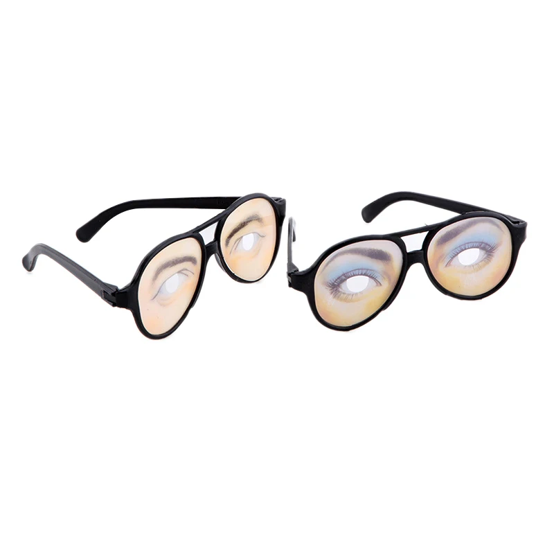 1 Pc novità occhiali divertenti occhi finti travestimenti occhiali per Masquerade Halloween Costume Party Photo Booth puntelli Gag Prank Eye