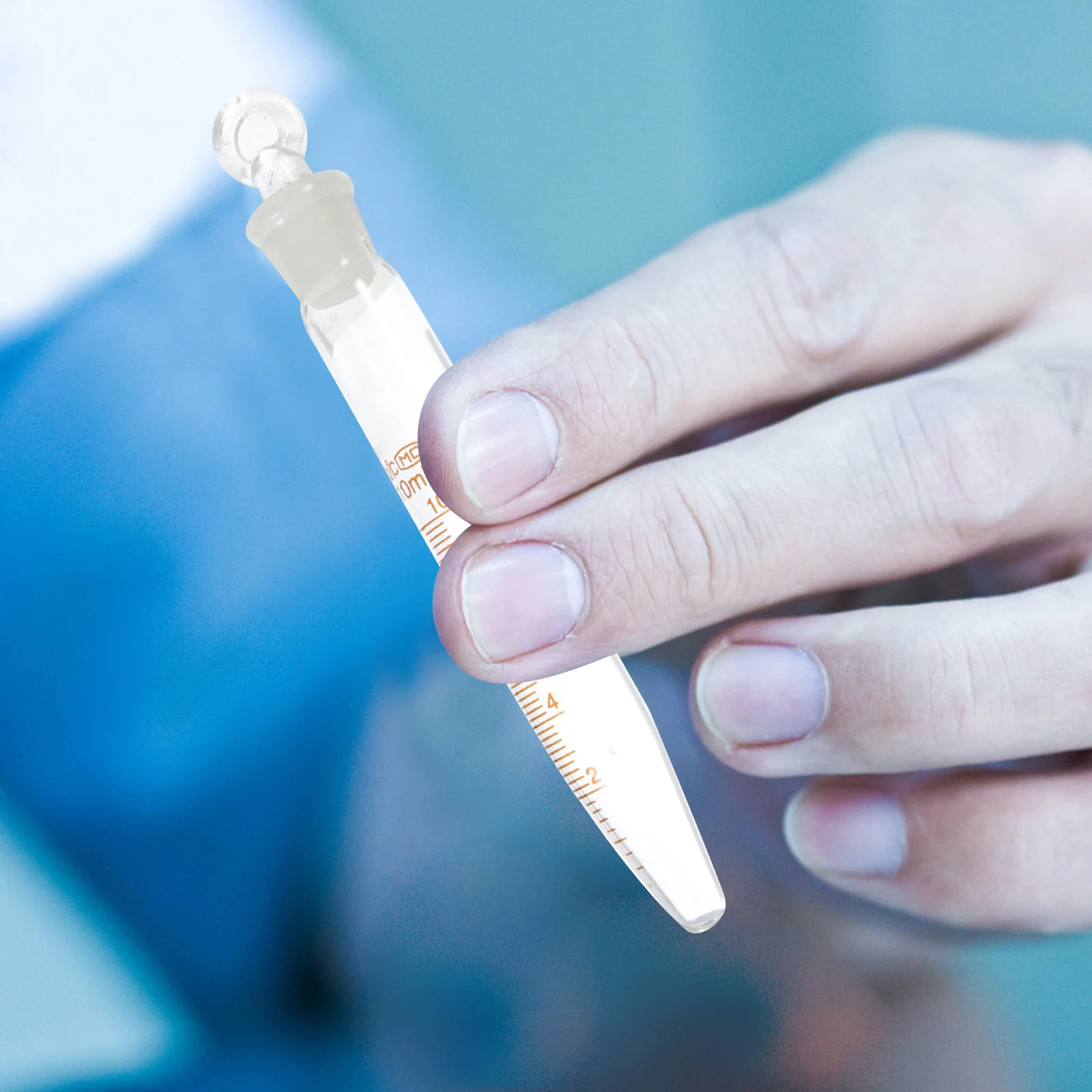 

2Pcs Tubes 10ml Smooth Transparent Cap Liquid Sample Test Laboratory Experiment Scale Tube