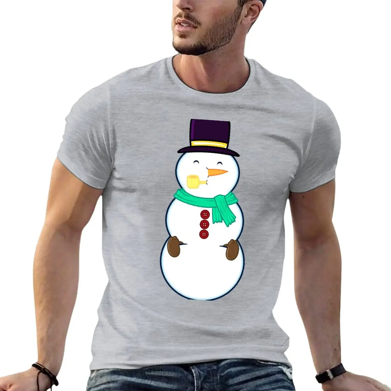 Jammy The Snowman T-Shirt heavyweights tops tees tshirts for men