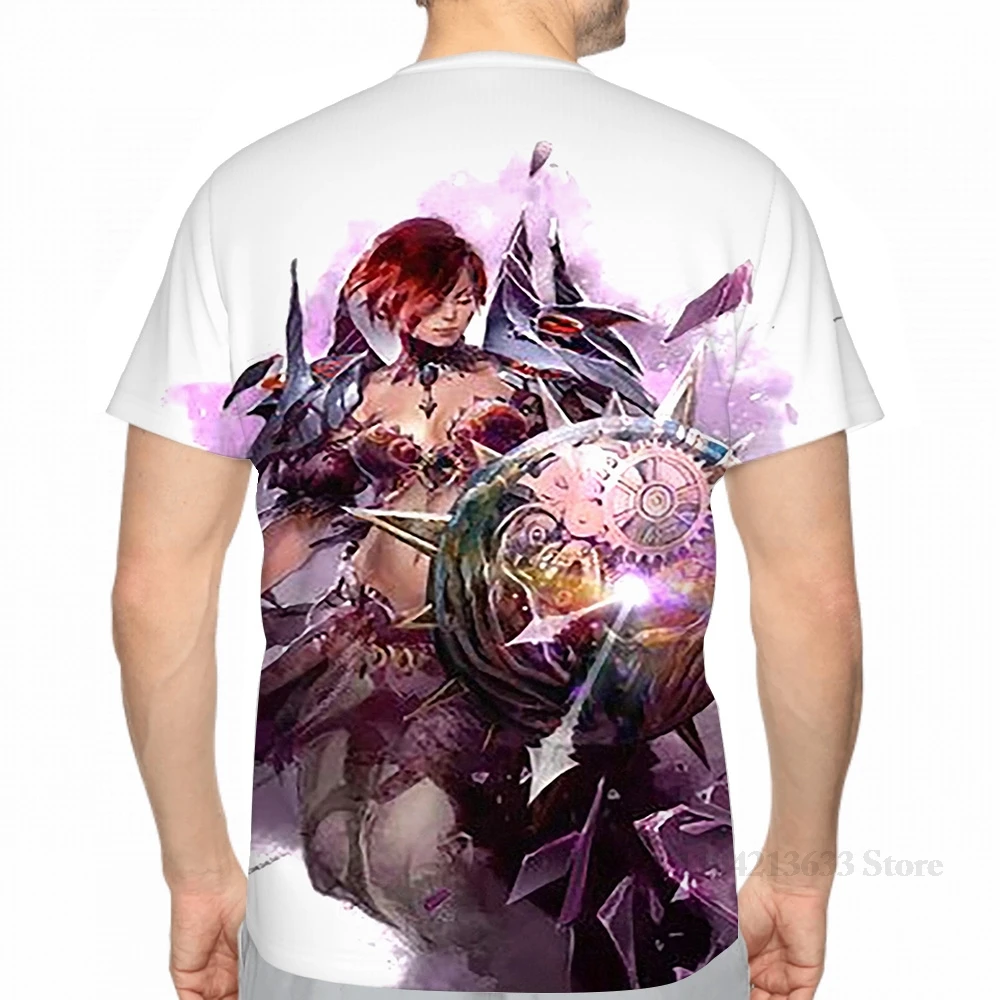 All over print Guild Wars 2 Chronomancer men T-Shirt women fashion girl t shirt boy tops tees Short Sleeve tshirts