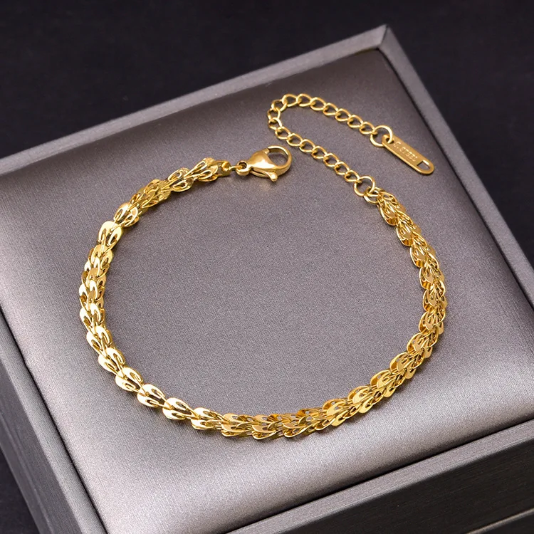 Luxury 24K 9999 Pure Gold real gold Women's Vintage Phoenix Tail Bracelet Necklace