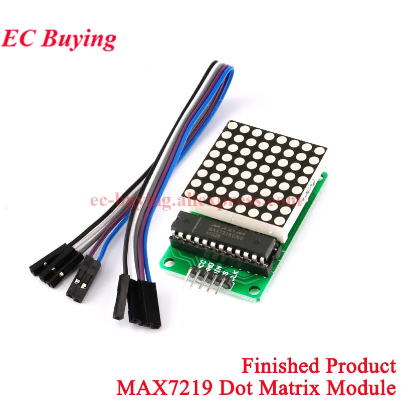 5Pcs/1pc MAX7219 8*8 Dot Matrix Module Microcontroller Finished For Arduino DIY KIT Single Chip MCU LED Display Control Board