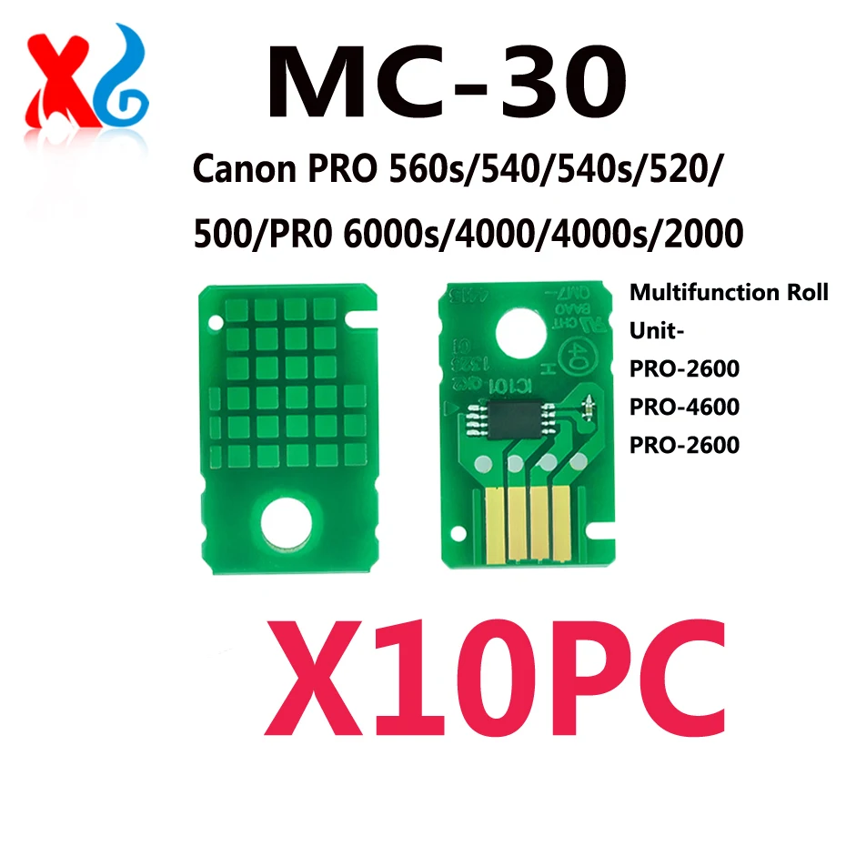 10PCS MC-30 MC-31 Maintenance Tank Chip For Canon TM5200 TM5205 TM5300 TM5305 TM5300  TM200 TM300 TM305 PRO-540 541 520 560S