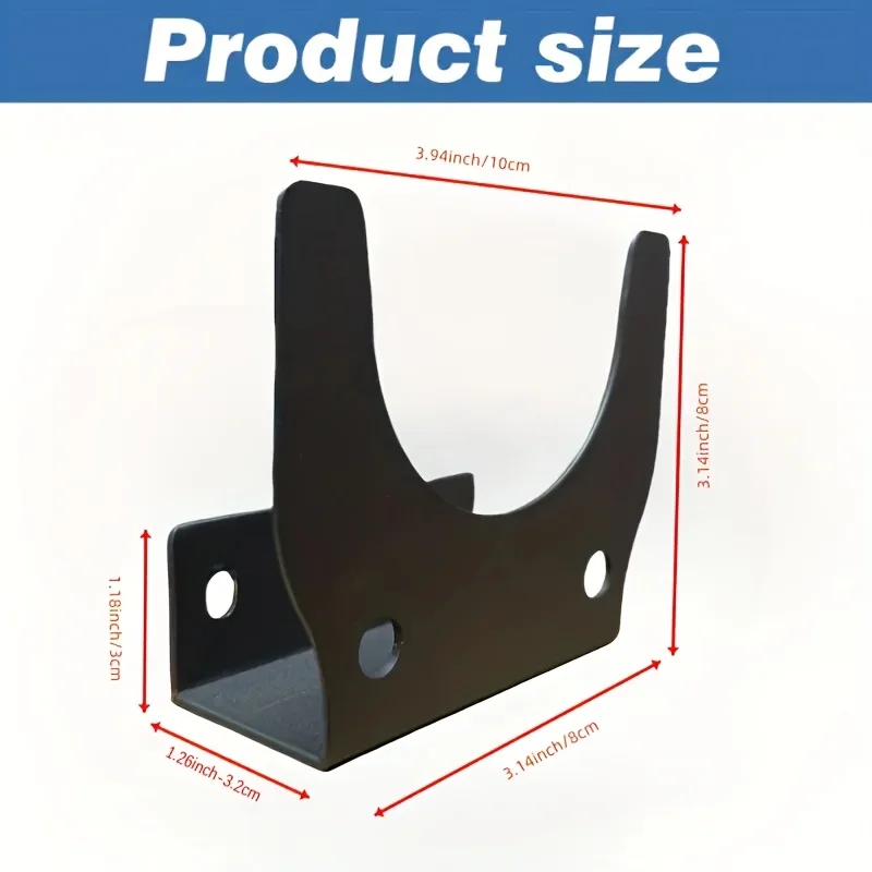 Heavy-Duty Metal Angle Grinder Holder - Wall Mount Storage Rack for Grinders, Cutters & Polishing Tools - Easy Installation