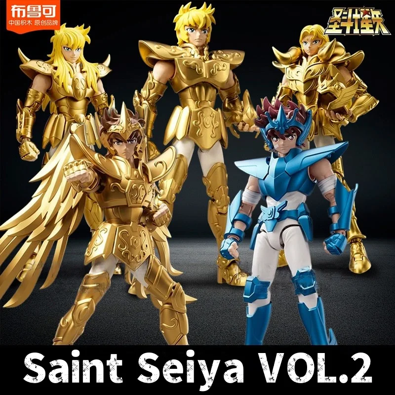 

Оригинальный Blokees Saint Seiya VOL.2 Taurus Aldebaran Pegasus, аниме-модель, экшн-фигурка, коллекционная сборка, игрушка для мальчика, подарок