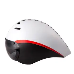 Aero TT helmets Goggles Cycling Ultralight Helmet for Men Sun Lens Racing Cycling Helmet Road MTB Integral Triathlon Bike Helmet