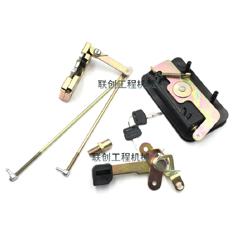 For Zoomlion Ze150/205/210/230e Cab Door Lock Assembly Inner And Outer Handle Lock Block Excavator Accessories