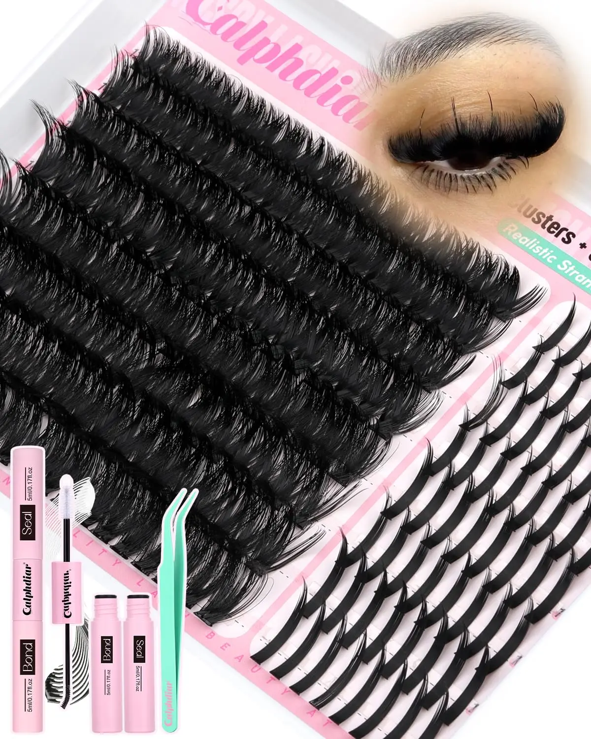 

Набор для самостоятельного наращивания ресниц салонного качества: пучки 12-21 мм, шиповатые и пушистые, включает клей и фиксатор