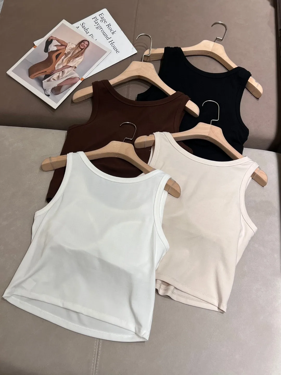 Spring Summer  Women's Vest U-neck Casual Female Tank Top's Woman's Clothing