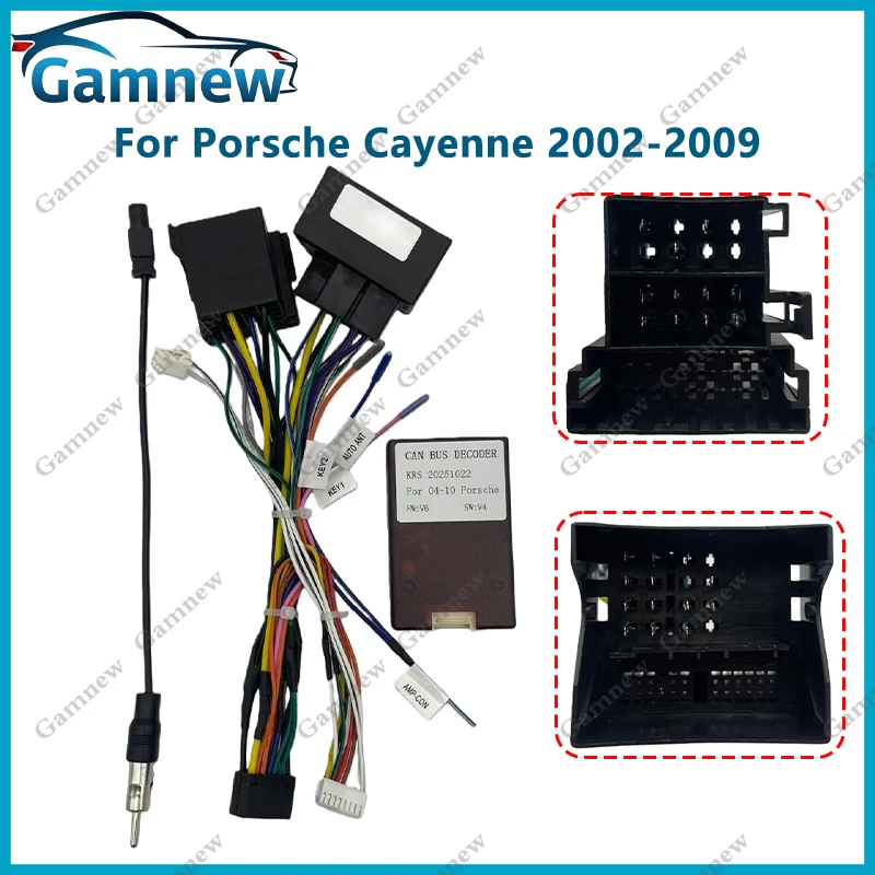Car Stereo Cable Wire Harness Connector CANBus Adapter For Porsche Cayenne Carman Boxster (987) 911