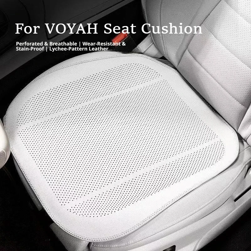 New Nappa Leather Car Seat Cushion For Voyah Free Zhiyin Dream Zhuiguang Thin Breathable All Season Luxury