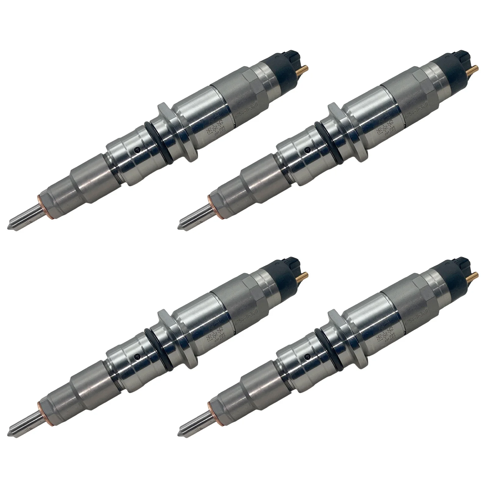 4PCS Fuel Injectors 6754113011 For KOMATSU WA200 WA250WA320 WA380 4 5L16 7L