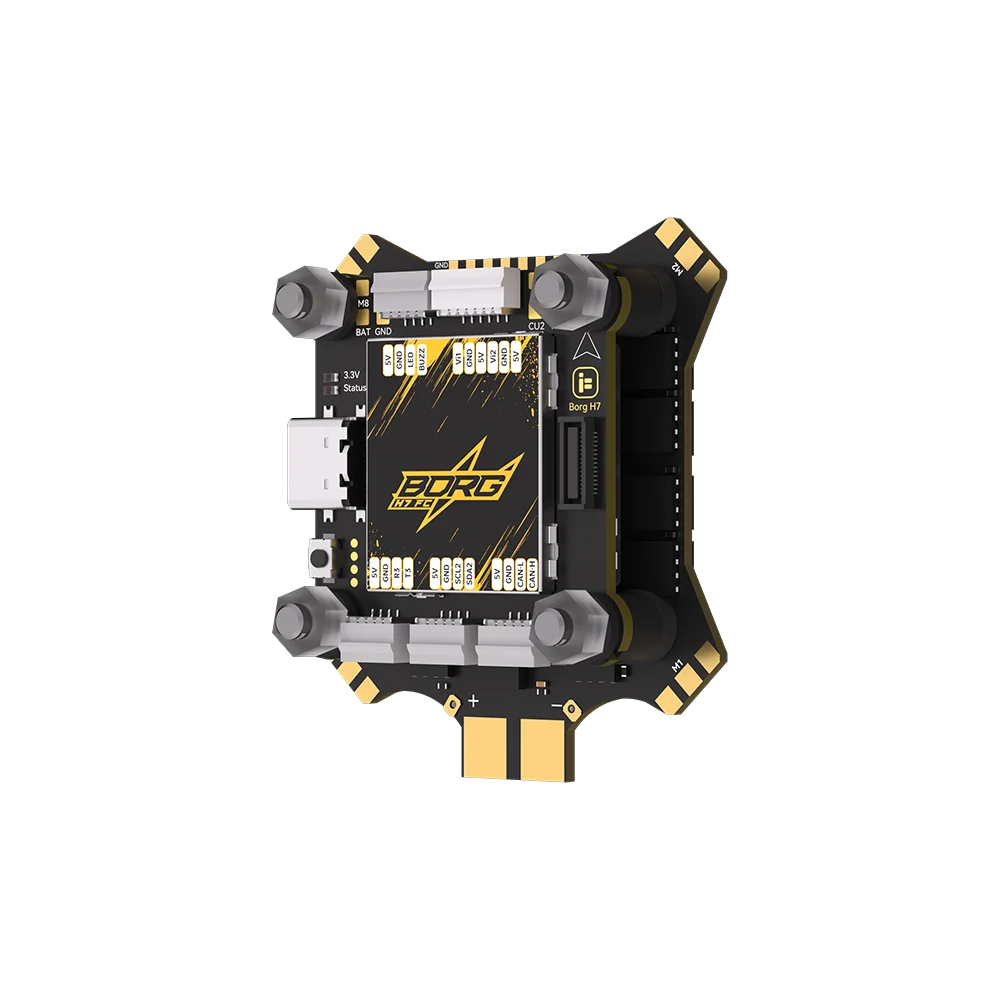 iFlight BLITZ Borg H7 FPV Stack, 60A Continuous 65A Peak ESC, 32MB Blackbox, SPA06 Barometer for Cinematic & Race Quadcopters