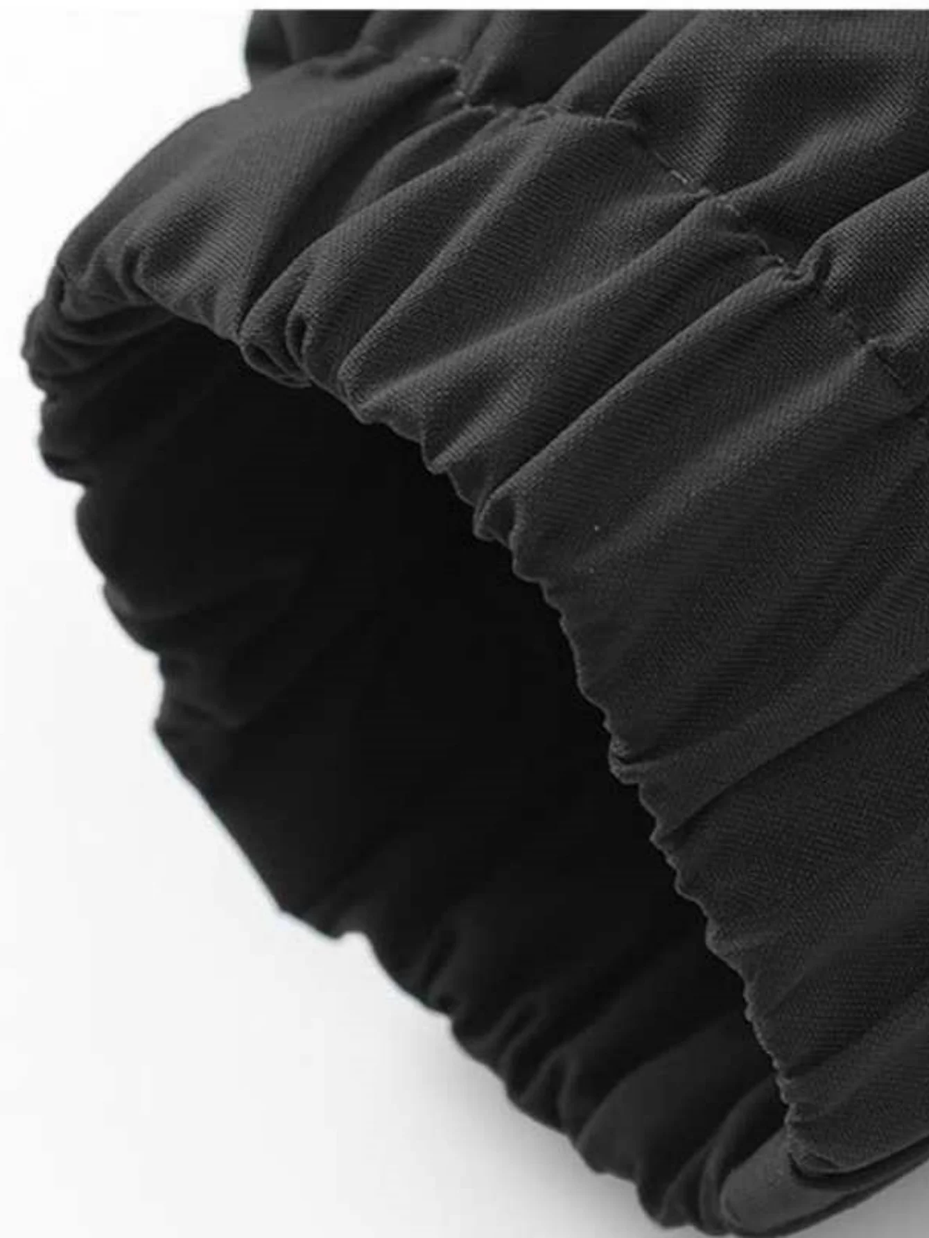Herren Schwarze Wasserdichte Regenjacke mit Kapuze, Verstellbare Kapuze, Reißverschlusstaschen, Winddicht, für Outdoor-Wanderungen, Sport, Freizeit, Windbreaker-Mantel – Detail 1