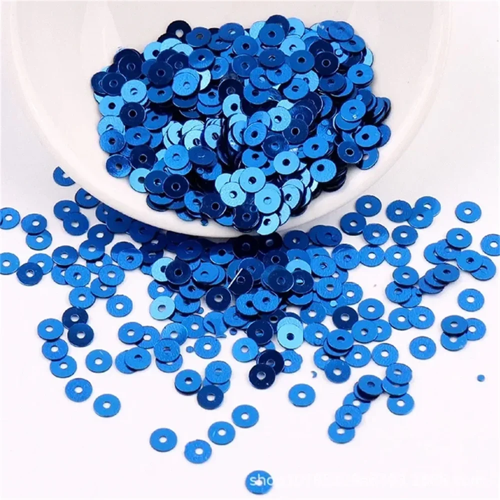 2000 pz/10g 4mm pellicola d\'argento Paillettes piatto rotondo Pvc Paillettes allentate Paillettes per ricamo gioielli che fanno artigianato fai da