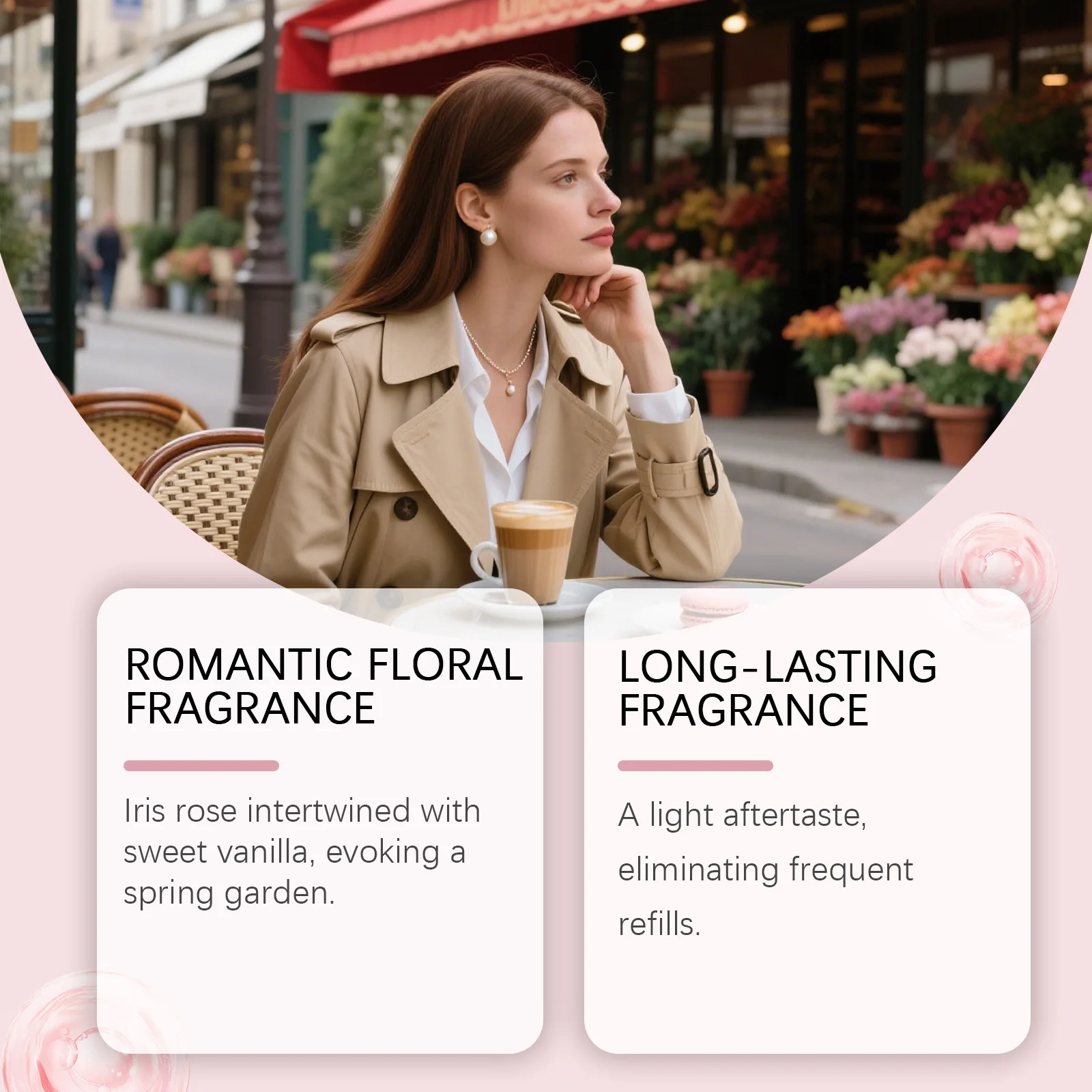 عطر روز رومانسي أنيق للنساء عطر وردي فاخر عطر ليلاً ونهارًا برائحة زهور طبيعية طازجة وطويلة الأمد #3