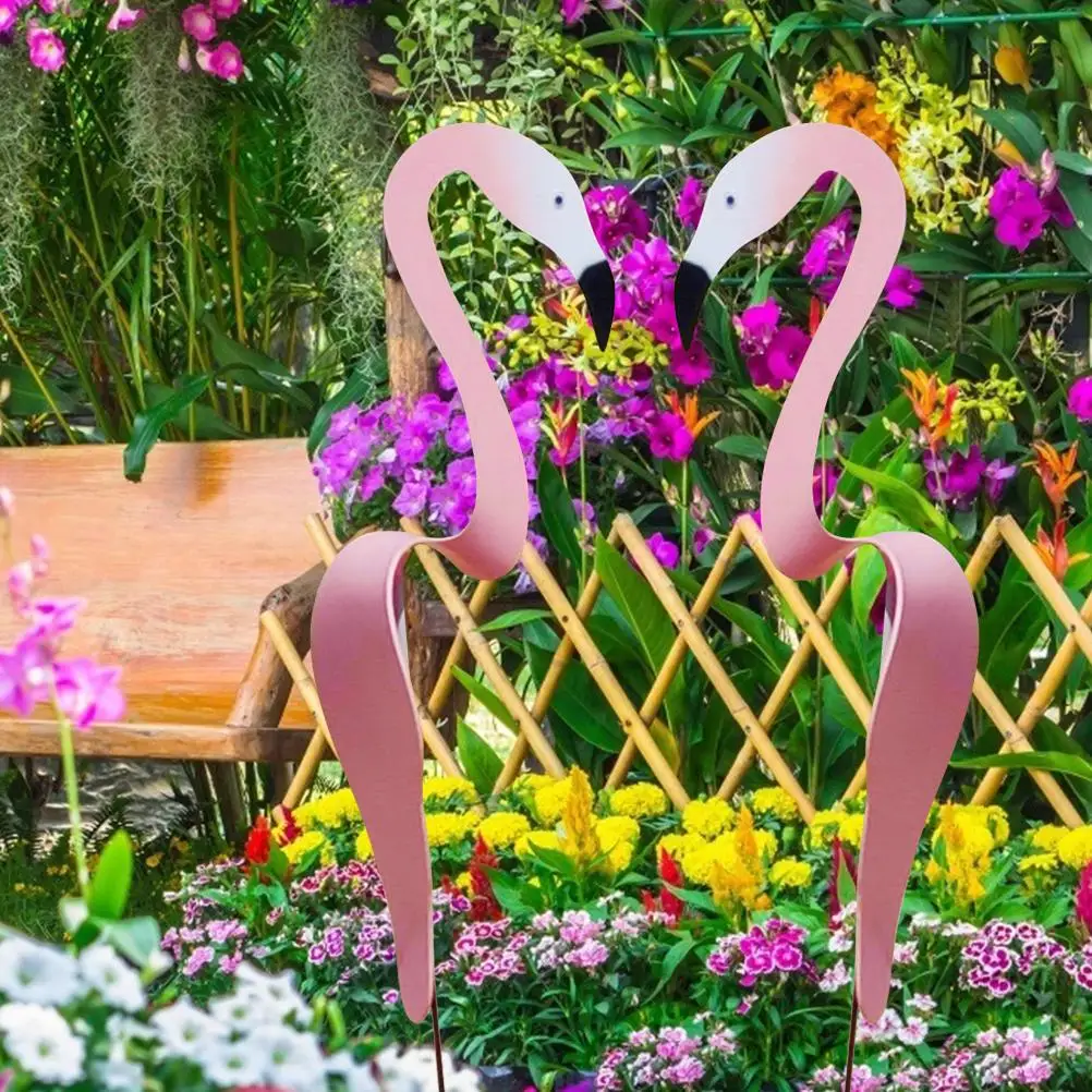 C9 1Pcs Garden Cyclone Bird Flamingo Backyard Beach Creative Party Decoration Photography Props Lawn Pool Decor Home Flamingo