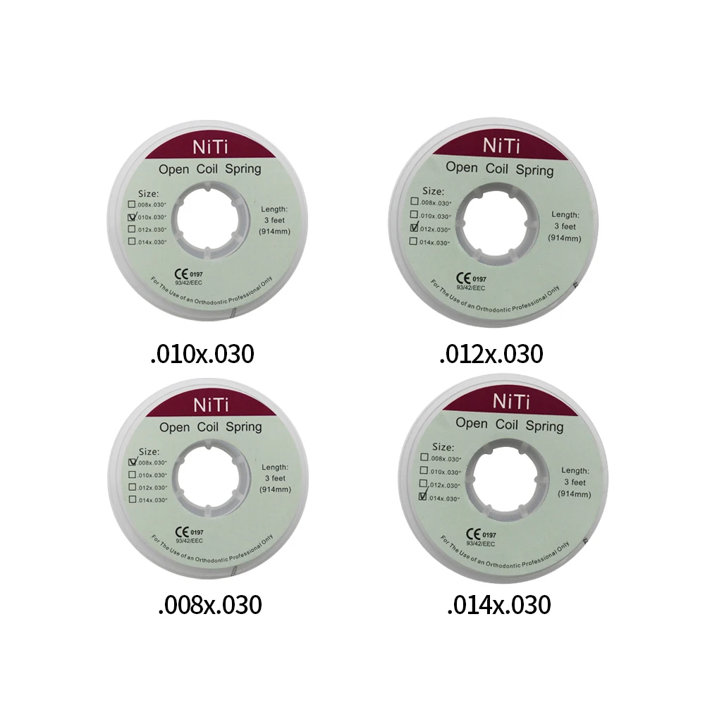 Ready Stock~【1Roll】3Feet 914mm Orthodontic Niti Wire Open Coil Spring Roll