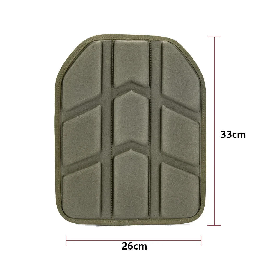 Shock Absorbing Removable Molded Tactical Vest Pad 26x33cm for Paintball Game Vest Tactical Plate Carrier Cushion