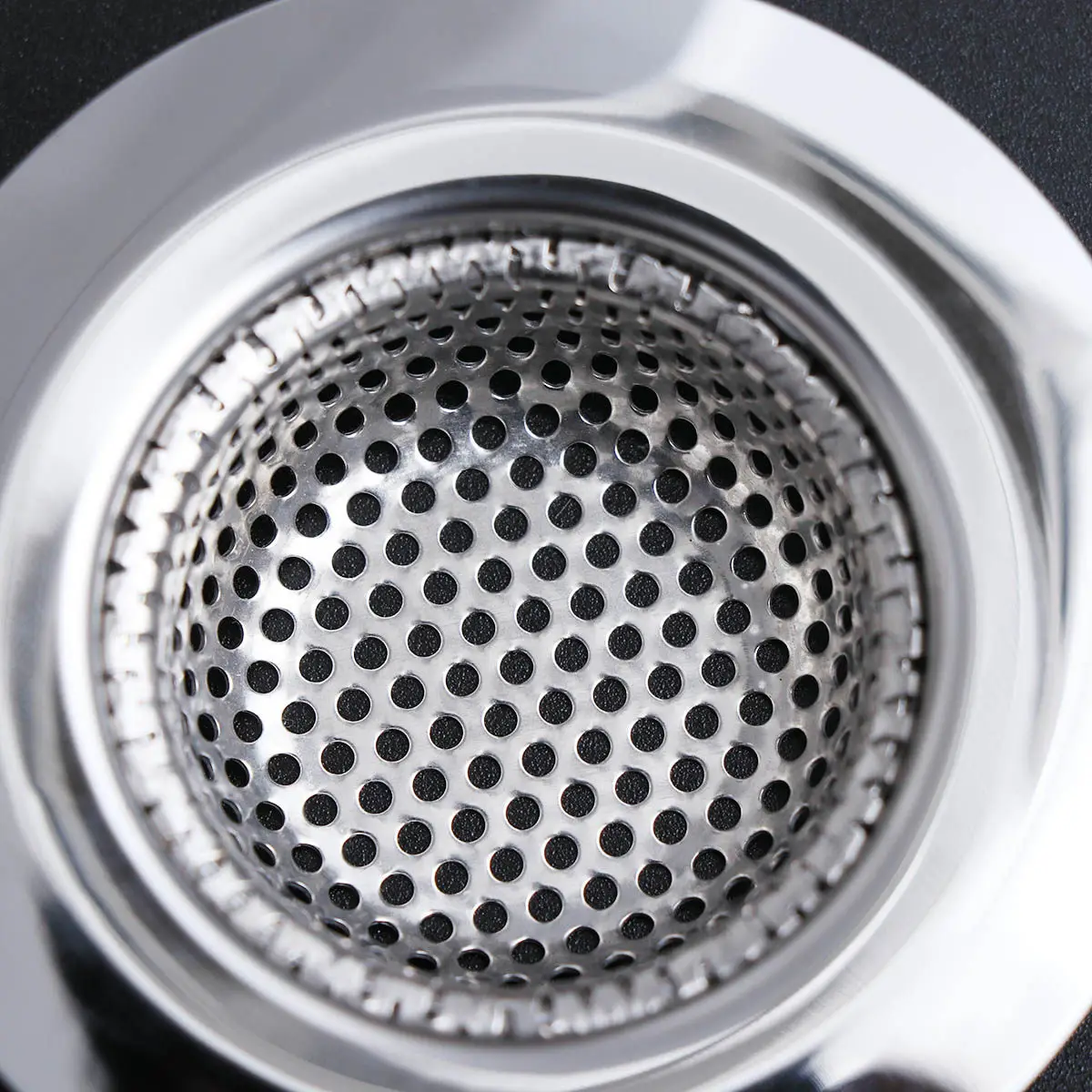 Kitchen Sink Strainer Stainless Steel Oval Filter Anti-Blocking Drain Mesh Basket Easy Remove Residue Kitchen Sink Strainer