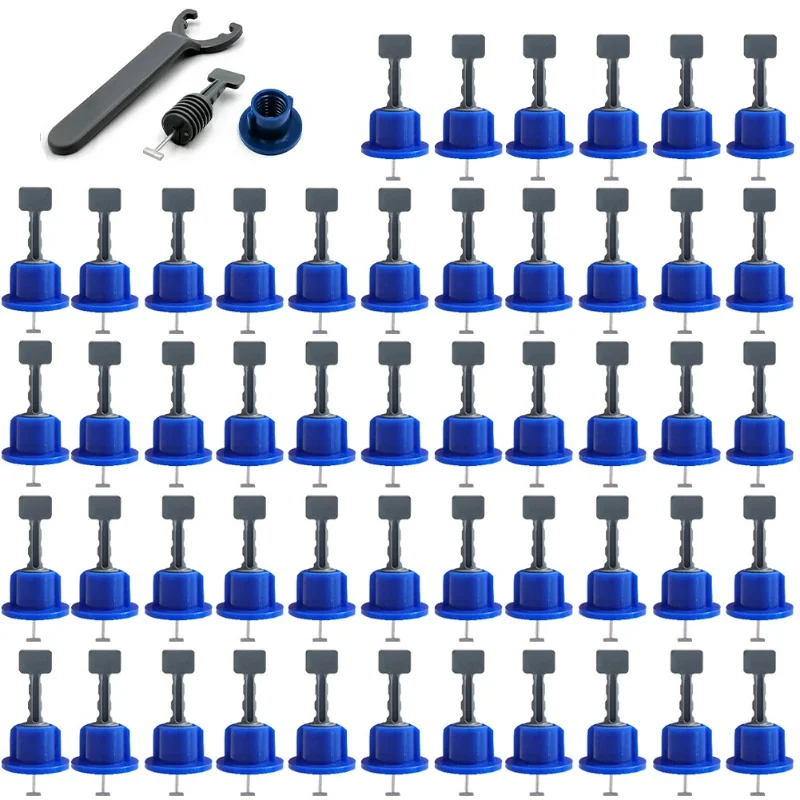 50pcs/set Level Wedges Tile Spacers for Flooring Wall Tile Leveling System Leveler Locator Spacers Plier Balance Tiles Alignment