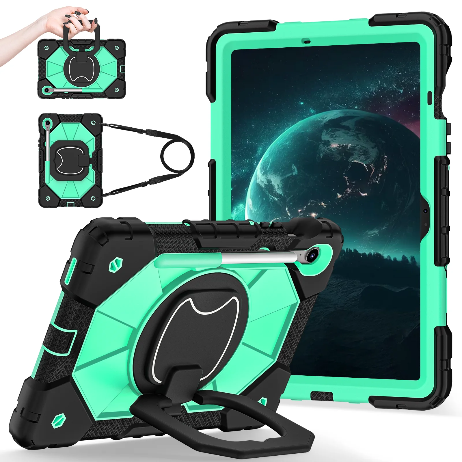 

Armor Tablet Cover For Samsung Galaxy Tab S10 Lite S10FE SM-X520 10.9 inch 2025 S9 11" FE 10.9" Case Heavy Duty Funda Coque
