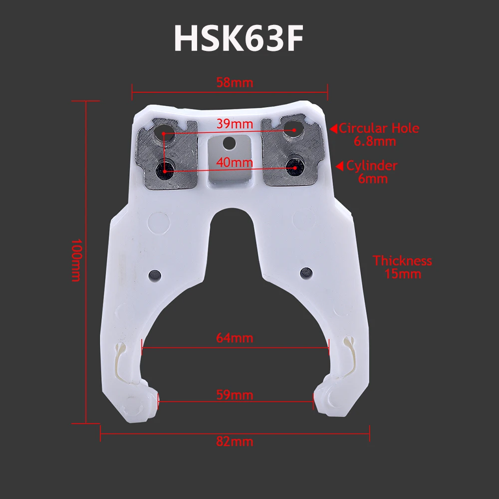 5PCS HSK63F CNC Tool Holder Clamp Automatic Tool Holder Clamp for Spindle Knife Shank CNC Machine Tool Accessories