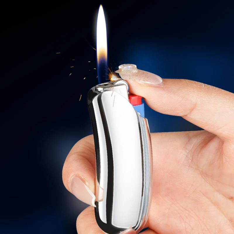 

High Quality Metal Reusable Multi-color Explosion-proof Armored Gas Lighter Shell for J5 Lighter Protection Box Men's Gift