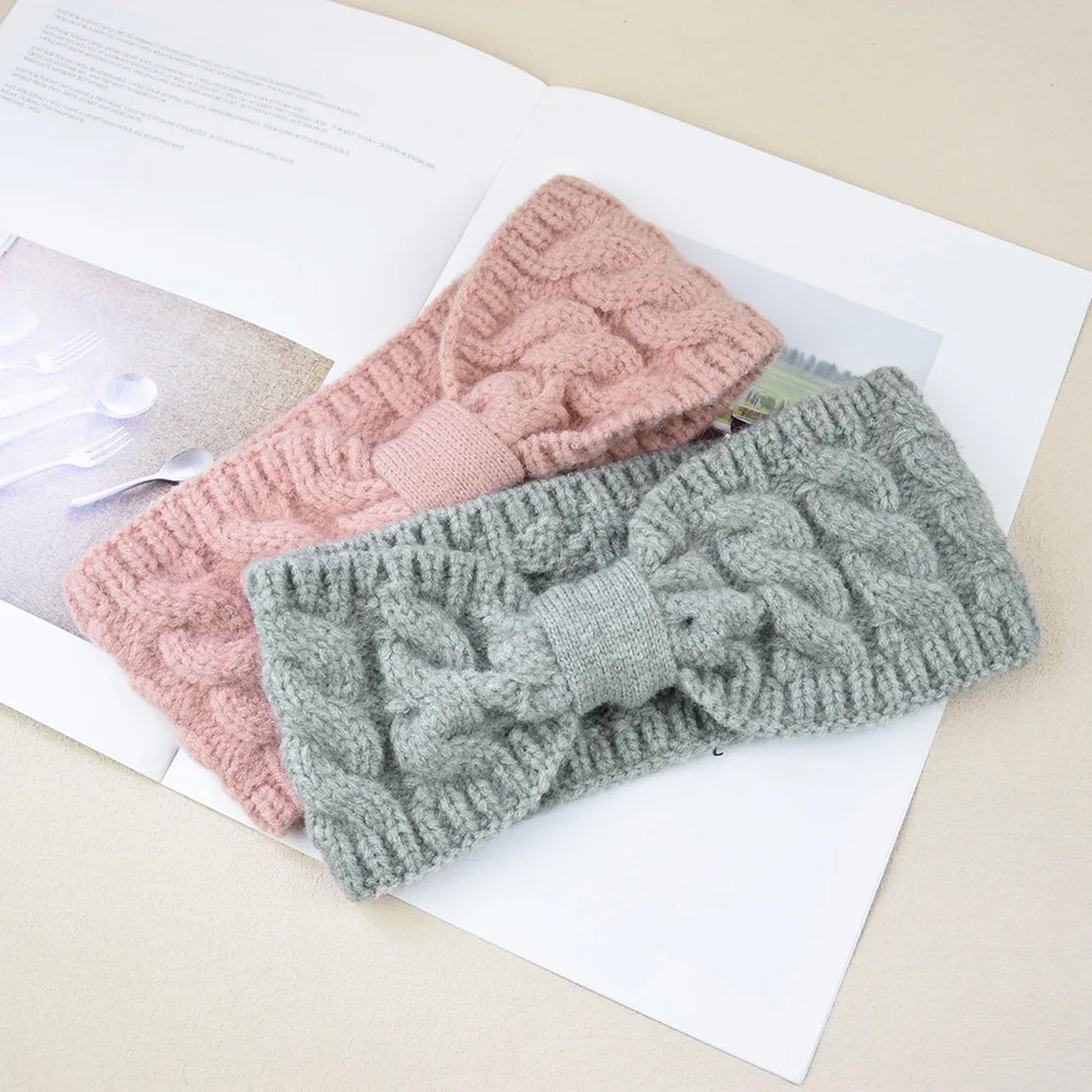 European and American Twist Cross Knotted Women Headband Fashion Wide Hair Bands Autumn Winter Warm Head Cover Ear Protectors