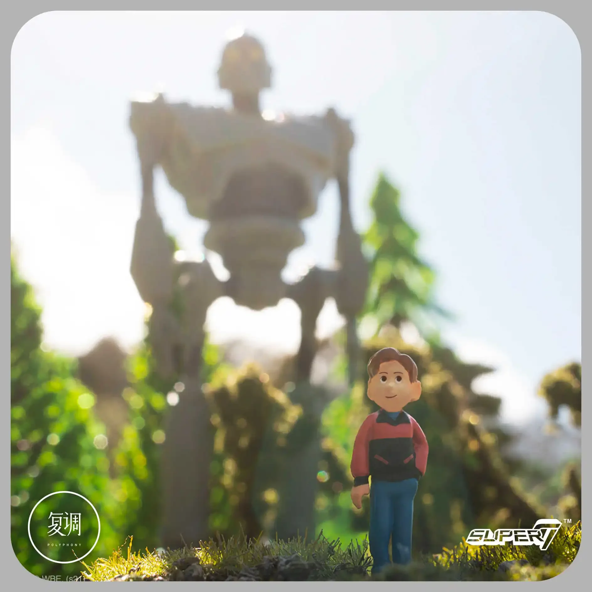 متوفر في المخزون Super7 The IRON GIANT Hang Tag ReAction Figure Toy Variants Movie Model Toy Collection هدية دمية هدية عيد ميلاد #5