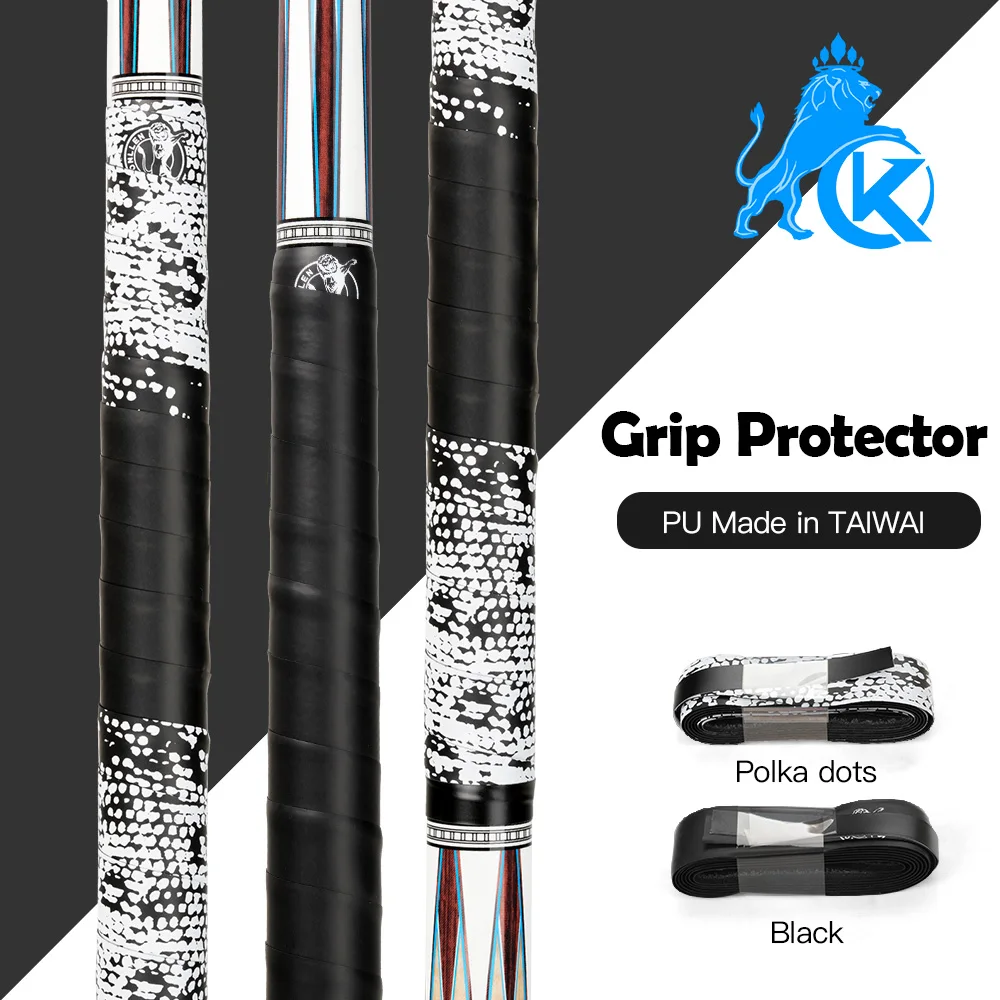 KONLLEN Billiard Cue PU Grip Protector Butt Sleeve Pool Cue Carom Snooker Cue 150cm Billiards Accessories