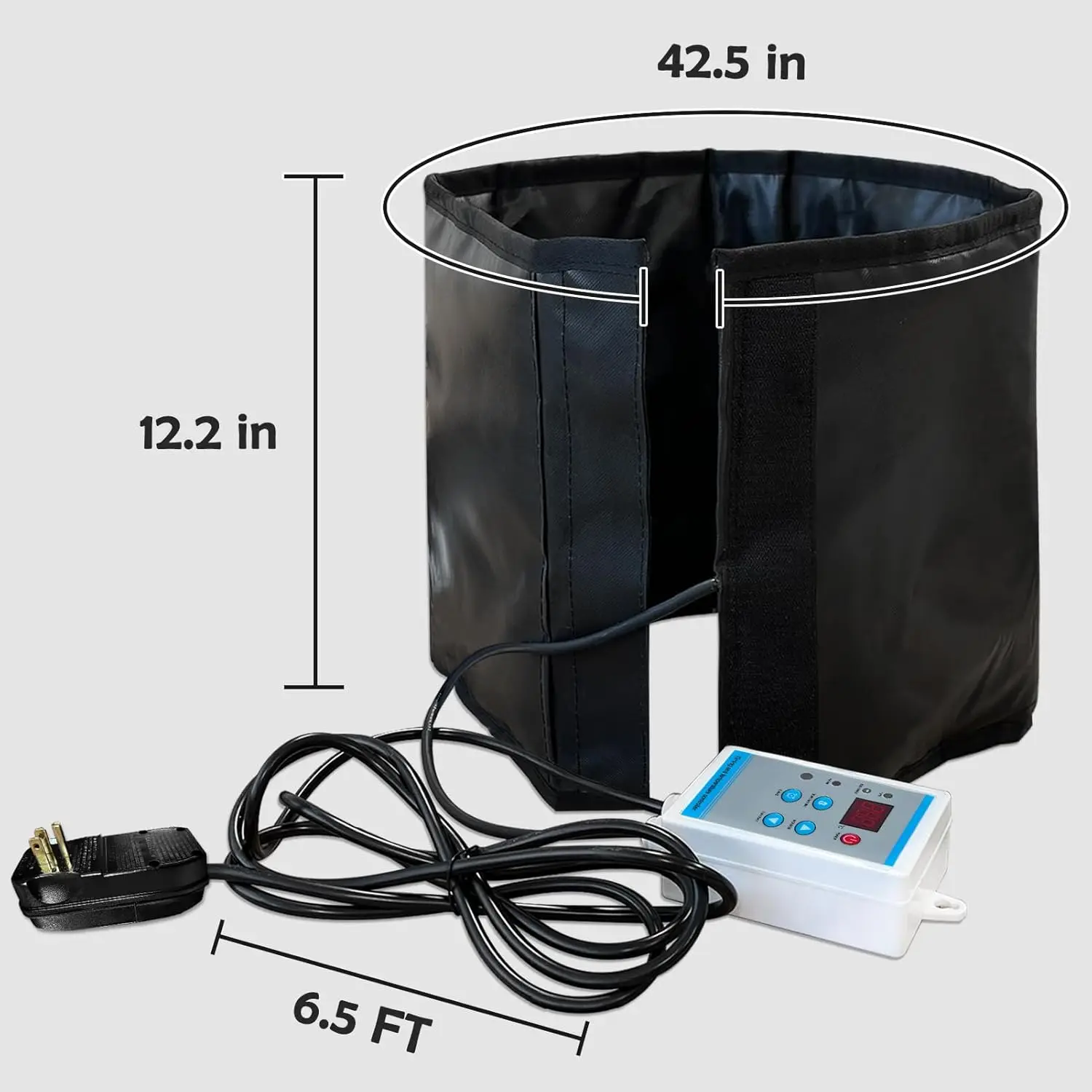 110V 5Gal Honey Heater Pail Heater Drum Heater Drum Heating Blanket Band Heater Honey Bucket Heater Temperature&Time Adjustment