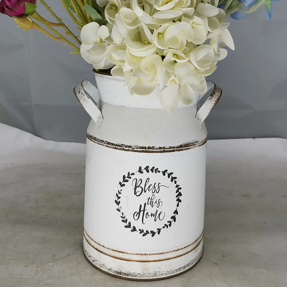 

1Pcs European Flower Holder Galvanized Sheet Floral Arrangement Vase Table Centerpiece Home Decor Flower Holder