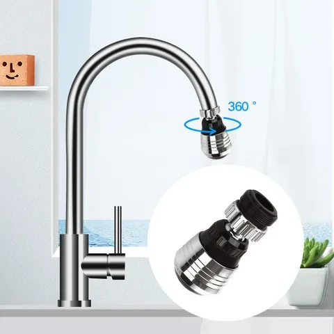 Kitchen Faucet Extension Tube, Bathroom Filter, Diffuser Water Tap, Water Filter, Foam Faucet Accessories, 360 Degree Adjustment