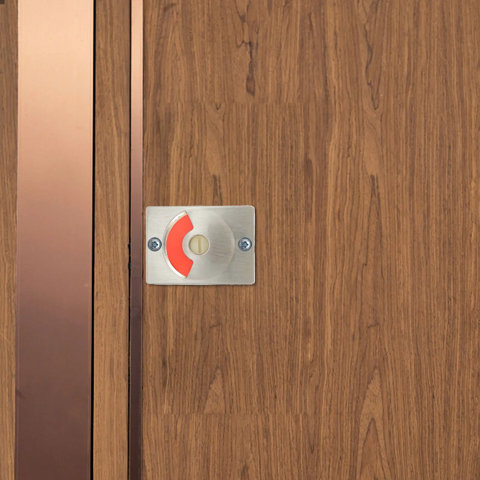 قفل مؤشر المرحاض العام من الفولاذ المقاوم للصدأ، مقبض قابل للدوران، مزلاج الخصوصية لمطعم المكتب والمدرسة #5