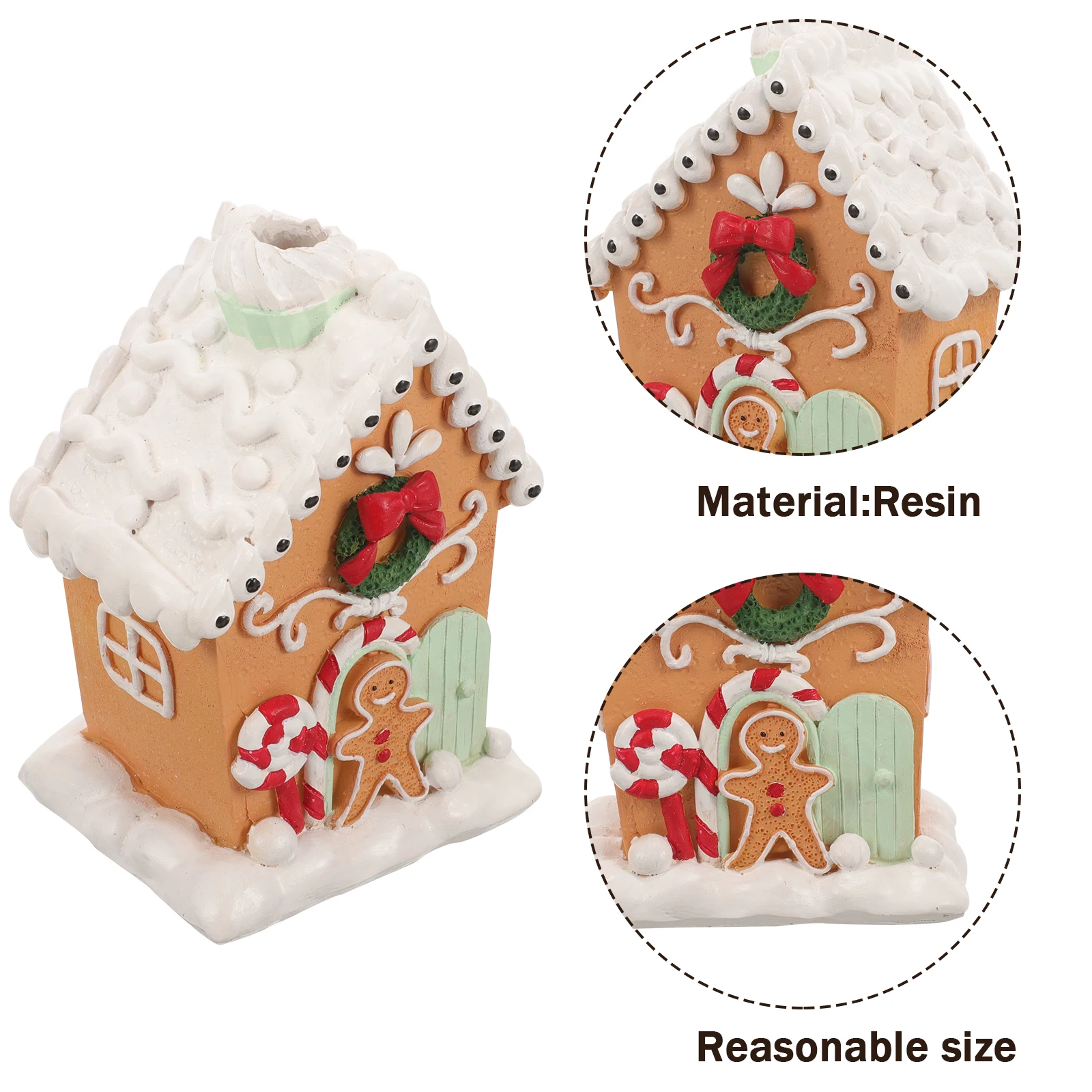 

Mini Christmas Xmas Small House Decor Festival Table Adornment Xmas Village Holiday Supplies