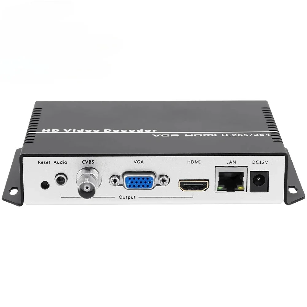 H.264 H.265 4K HDMI VGA CVBS Video Decoder NDI SRT RTMP HTTP RTSP UDP IP Video Receiver