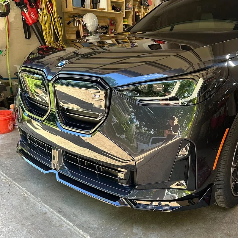 Für BMW X3 G45 20 20d M50 M Sport 2024 + Frontschürze Lip Spoiler Splitter Wachen Abdeckung Deflektor Frontschürze lip Kinn Body Kit