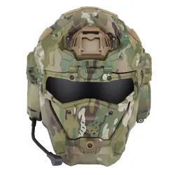 W Assault Helmet II Militar Motorcycle Full Face Protective with Communication Headset Anti-fog Fan Flip Mask Replacement Lens