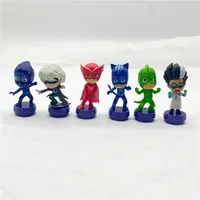 6pcs new pajama hero, hand model decoration, chessboard toys, desk decoration, children's gifts