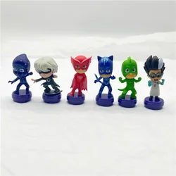 6pcs new pajama hero, hand model decoration, chessboard toys, desk decoration, children's gifts