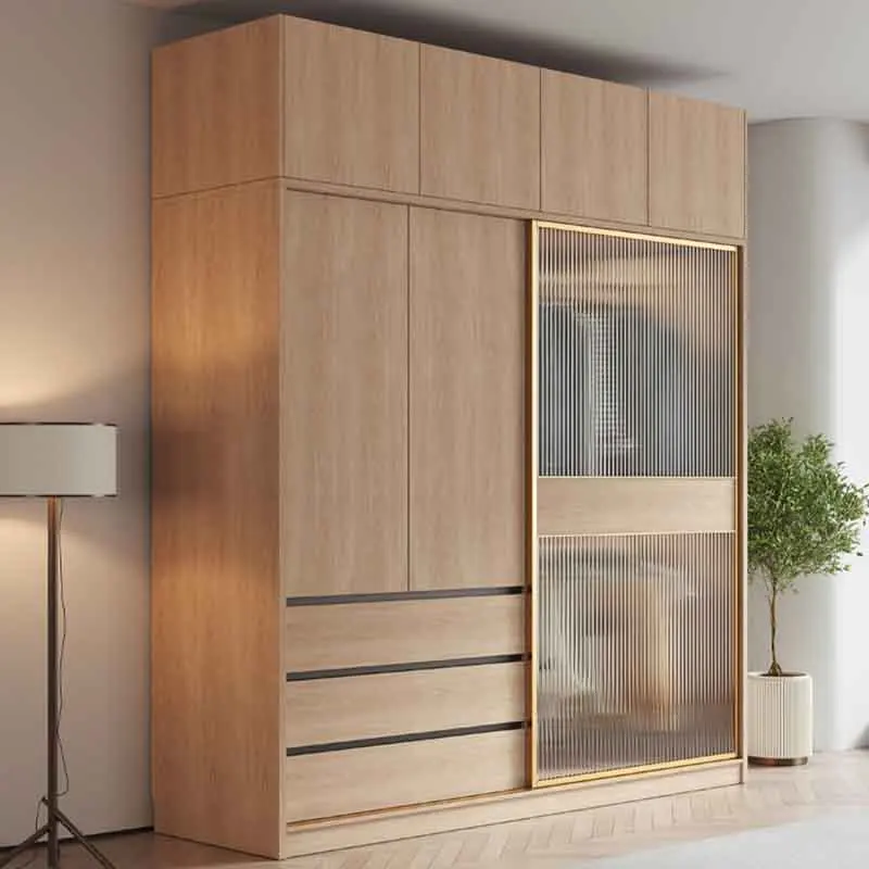 

Partition Drawer Storage Modern Wardrobes Luxury Open Closets Bedroom Wardrobes Sliding Doors Szafa Na Ubrania Home Furniture