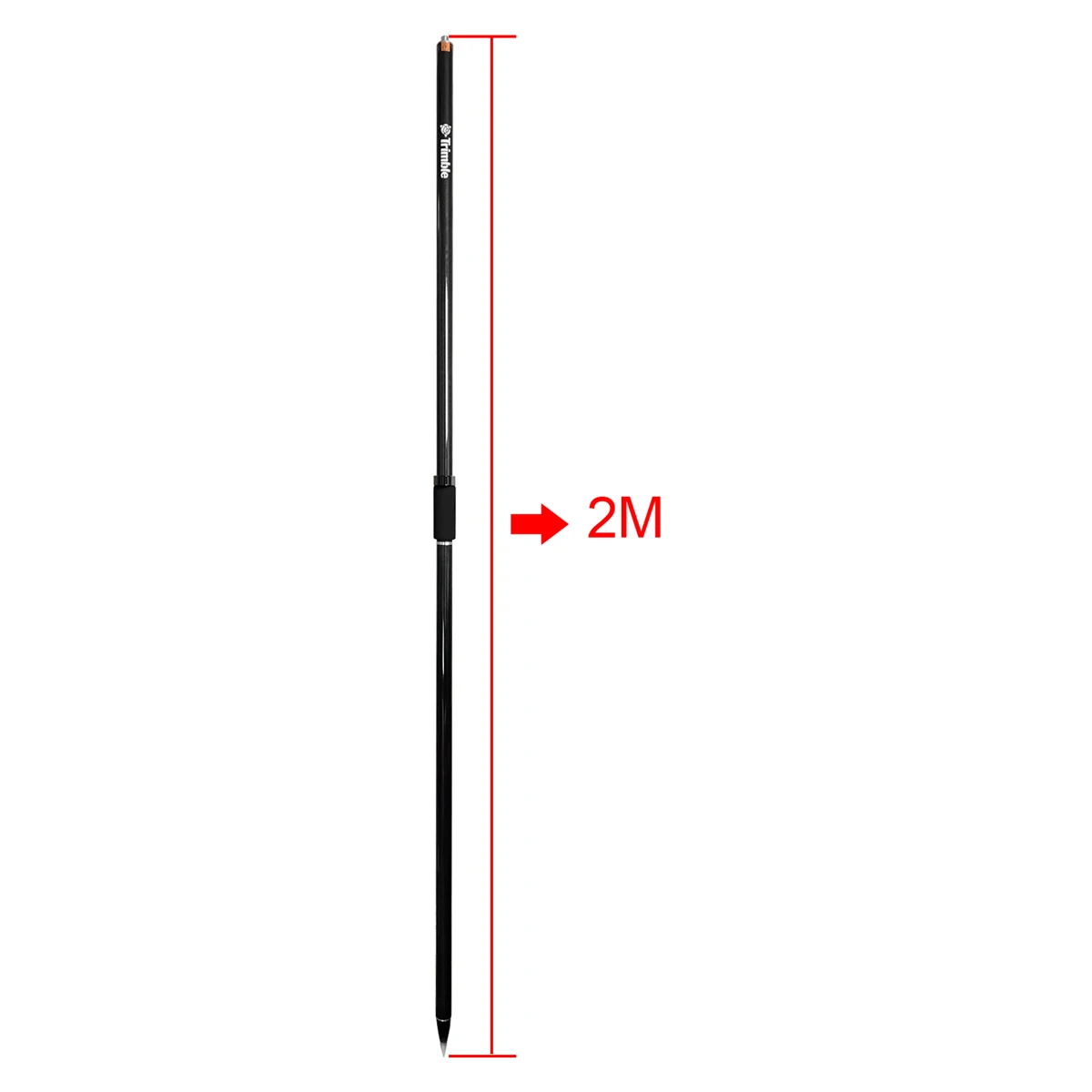 GPS RTK 2M Carbon Fibre Survey Poles for trimble GPS Surveying with 2 Sections With Logo Universal Prism GPS Pole Centering Rod