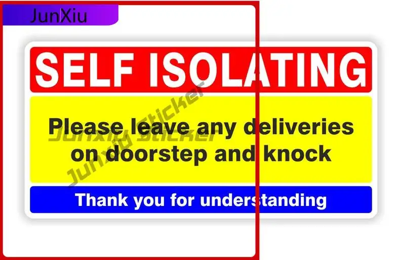 

Self Isolating Sticker Funny Cool Cool Bumper Laptop Fade Resistant Body Decoration Vinyl Decal For Car Truck SUV Window Bumper