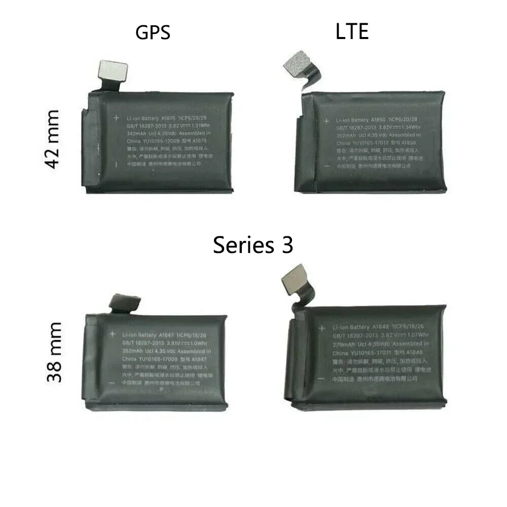 Replacement  Battery For Apple watch Series 1 2 3 4 5  6 7 8 9  SE  Ultra 49mm  A1579 A1760 A1761 A1847 A1875 A2058 A2059