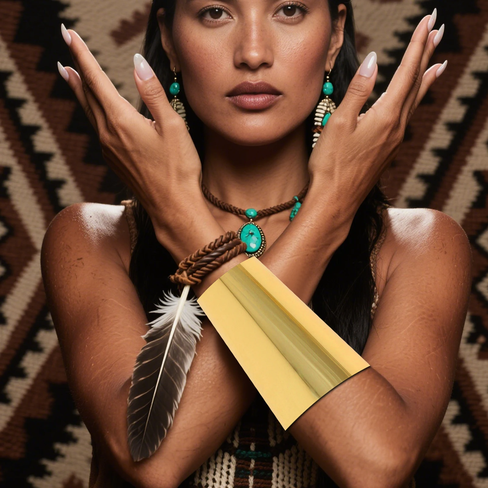 

Golden Metal Armlet Bracelet Durable Not Easy to Wear Tear Exquisite Design Gift Metal Bracelet Armband