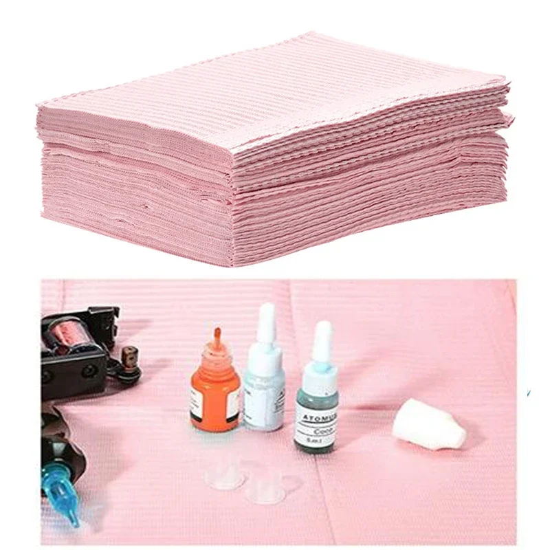 Disposable Tattoo Table Covers Clean Pad 20pcs/lot Tattoo Bibs Tattoos Clean Pad Patient Dental Napkins Tattoo Beauty Tools