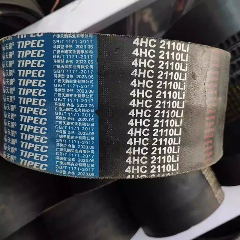 Cosechadora cinturón para vehículo completo cinturón triangular etiqueta roja cinturón dentado de aramida